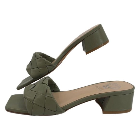 Vince Camuto Green & Tan Leather Wedge HeelsSize 8.5